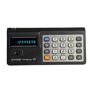 Casio Memory-8R Vintage Calculator Japan Working Clean No Case Mint